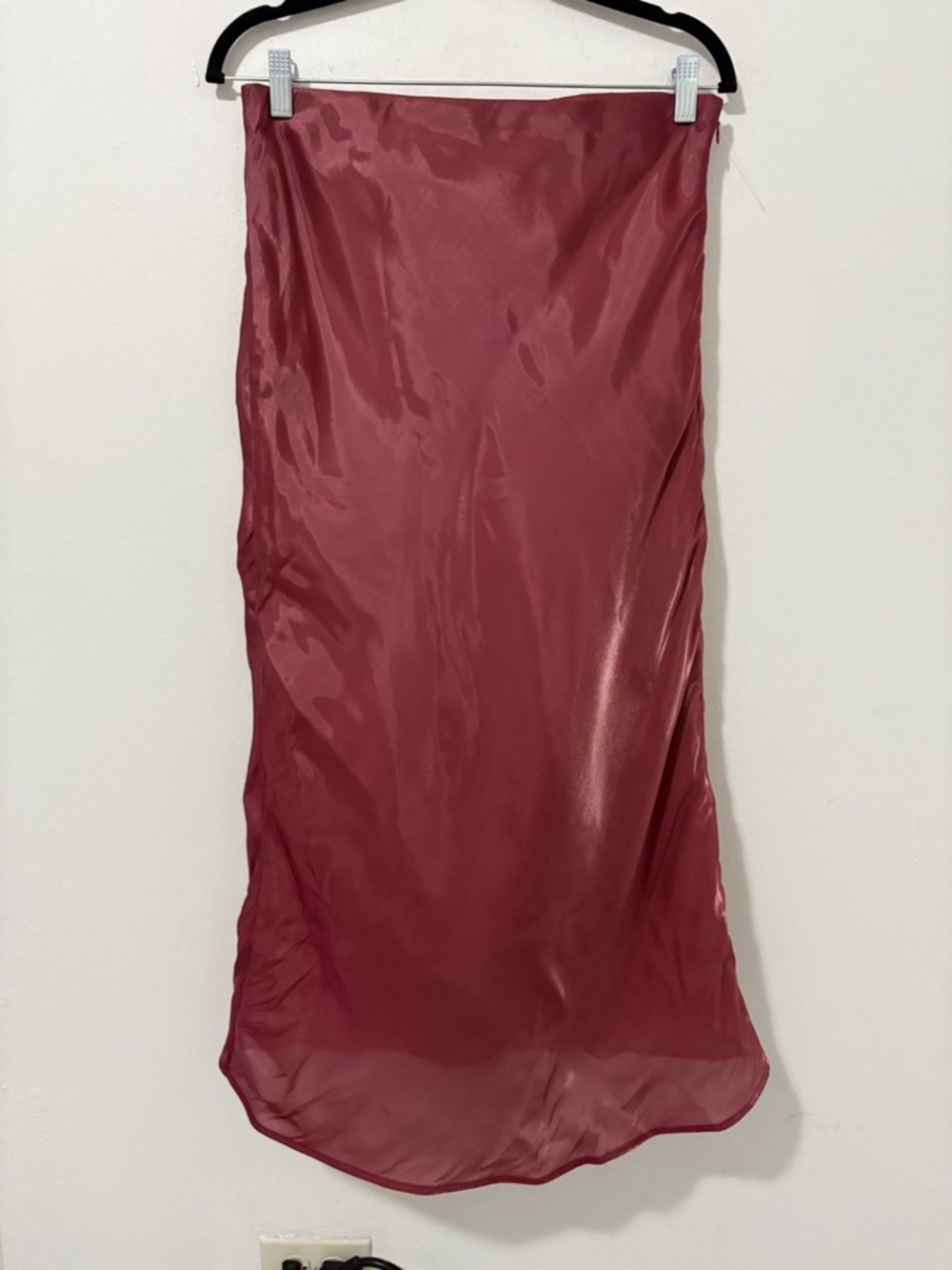 Anthropologie Sheer Midi Skirt Size M Satin Chiffon Layered Boho Romantic - Picture 2 of 6